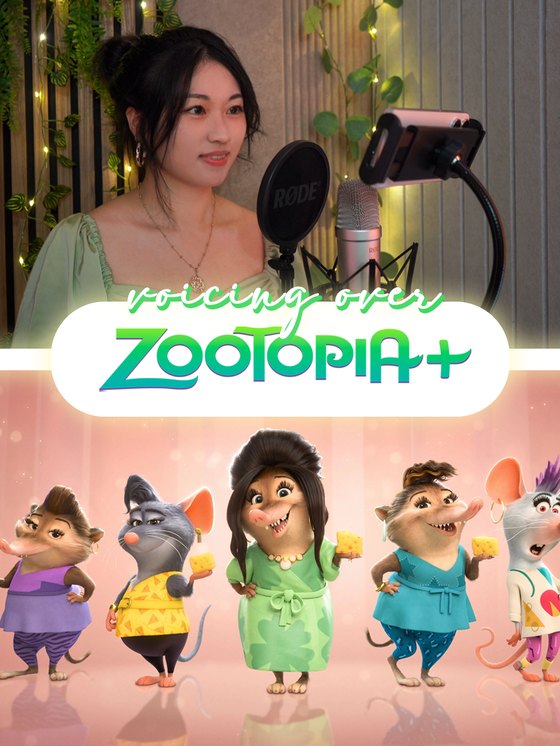 Belle Au-Li voicing Fru Fru from Zootopia+